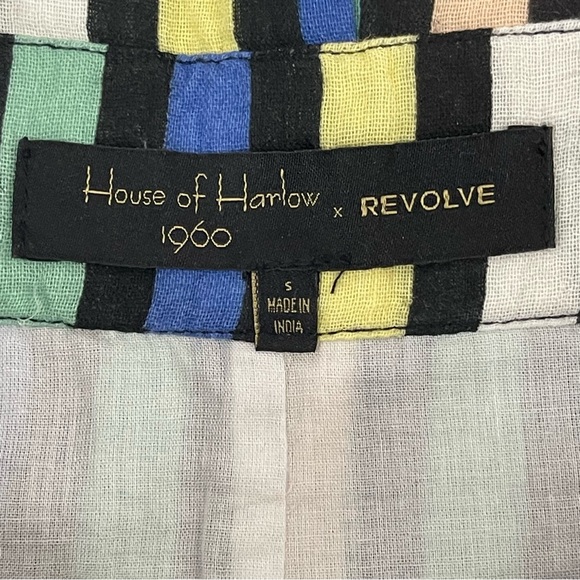 House Of Harlow x Revolve Yvonne Pants Womens Small Striped Wide Leg Side Zip - Picture 3 of 9